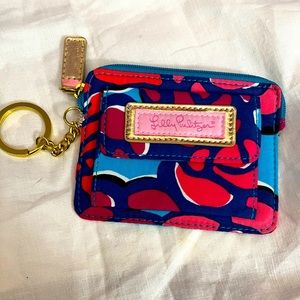 Lilly Pulitzer Key Chain Sateen Wallet